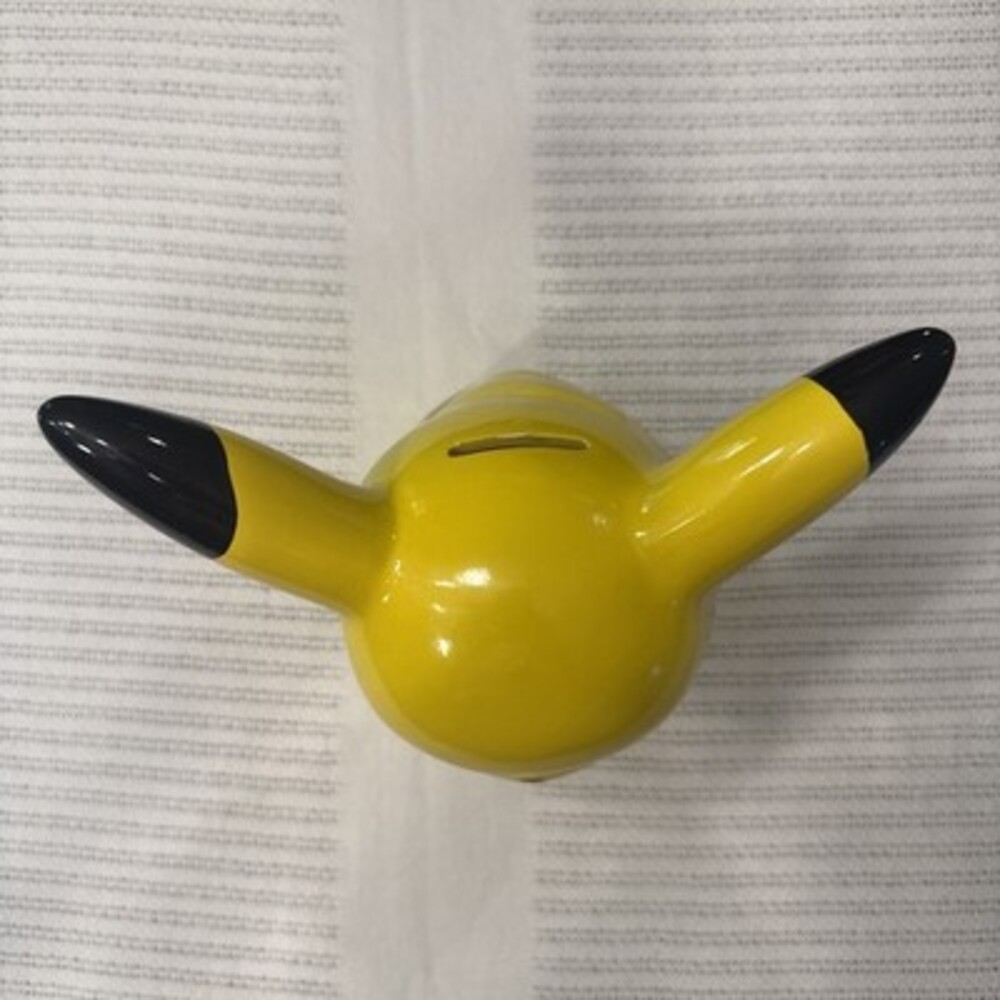Pokémon Pikachu Piggy Coin Money Bank Ceramic 8.5" Nintendo Fab NY 2014 Wth Plug - Picture 5 of 9